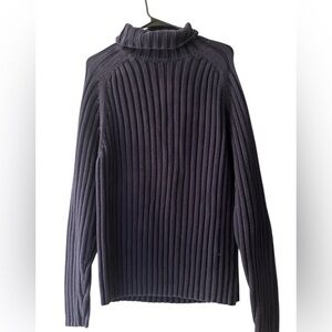 Banana Republic Navy Turtleneck Sweater 100% Cotton